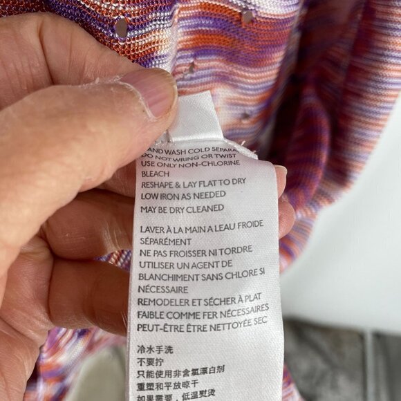 Free People Into the Night Striped Longline Tunic Buttoned Cardigan Small - Picture 8 of 9